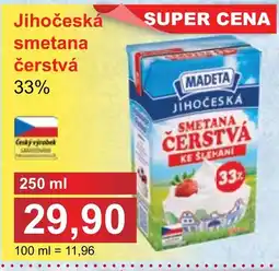PLUS JIP Jihočeská smetana čerstvá nabídka