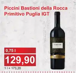 PLUS JIP Piccini Bastioni della Rocca Primitivo Puglia IGT nabídka