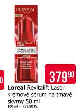 Teta L'OREAL Revitalift Laser krémové sérum na tmavé skvrny nabídka