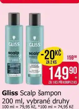 Teta Gliss Scalp šampon 200 ml, vybrané druhy nabídka