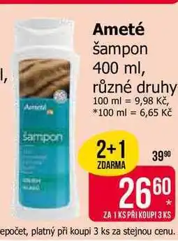 Teta Ameté šampon 400 ml, různé druhy nabídka