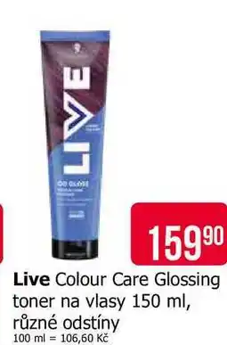 Teta Live Colour Care Glossing toner na vlasy 150 ml, různé odstíny nabídka