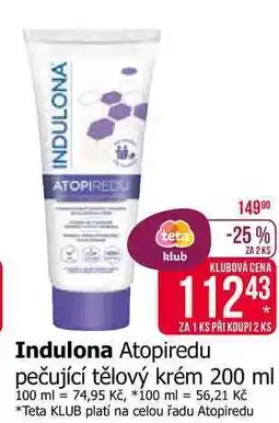 Teta Indulona Atopiredu pečující tělový krém nabídka