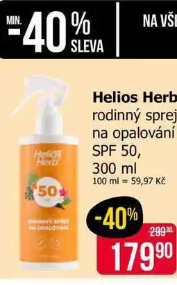 Teta Helios Herb rodinný sprej na opalování SPF 50 nabídka