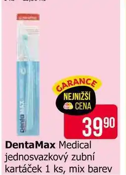 Teta DentaMax Medical jednosvazkový zubní kartáček 1 ks, mix barev nabídka
