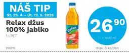 Konzum Relax džus 100% jablko nabídka