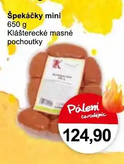 Konzum Špekáčky mini nabídka