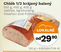 Konzum Chléb 1/2 krájený balený nabídka