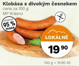 Konzum Klobása s divokým česnekem nabídka