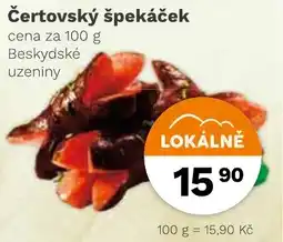Konzum Čertovský špekáček nabídka