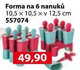 Konzum Forma na 6 nanuků nabídka
