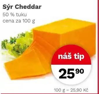 Konzum Sýr Cheddar nabídka