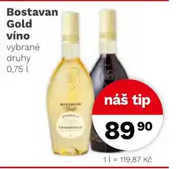 Konzum Bostavan Gold víno nabídka