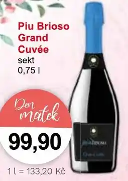 Konzum Piu Brioso Grand Cuvée nabídka