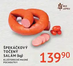 Coop hb Špekáčkový točený salam nabídka