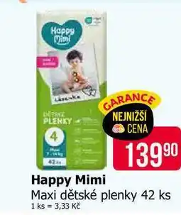 Teta Happy Mimi Maxi dětské plenky 42 ks nabídka