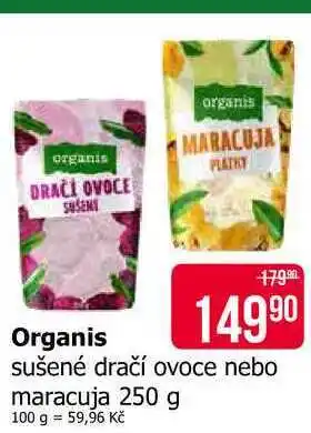 Teta Organis sušené dračí ovoce nebo maracuja nabídka