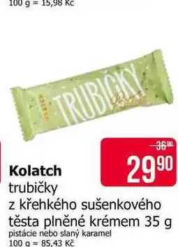 Teta Kolatch trubičky z křehkého sušenkového těsta plněné krémem nabídka