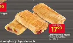 Hruška Listový závin s náplní vybrané druhy nabídka