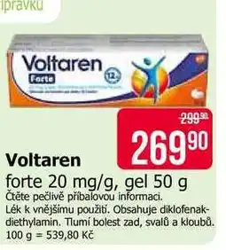 Teta Voltaren forte 20 mg/g, gel nabídka