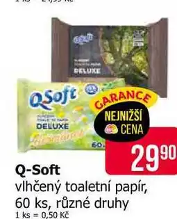 Teta QSoft vlhčený toaletní papír, 60 ks, různé druhy nabídka