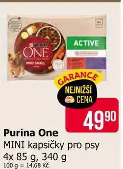 Teta Purina One MINI kapsičky pro psy 4x 85 g, 340 g nabídka