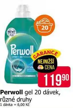 Teta Perwoll gel 20 dávek, různé druhy nabídka