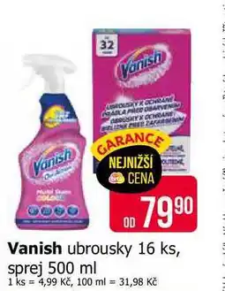 Teta Vanish ubrousky 16 ks nabídka