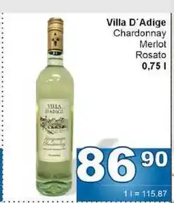 Jip Villa D'Adige Chardonnay Merlot Rosato nabídka