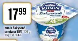 TEMPO Kunín Zakysaná smetana 15% nabídka