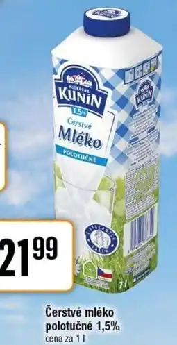 TEMPO Čerstvé mléko polotučné 1,5% nabídka