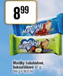 TEMPO Marilky čokoládové, lískooříškovė nabídka