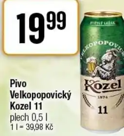 TEMPO Pivo Velkopopovický Kozel 11 nabídka