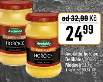 TEMPO Avokádo hořčice Delikates nabídka