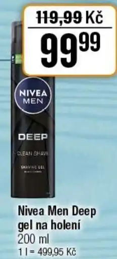 TEMPO Nivea Men Deep gel na holení nabídka