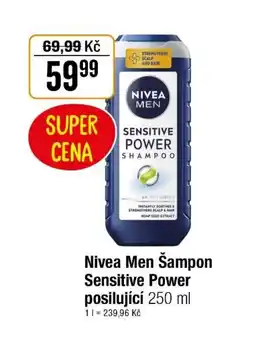 TEMPO Nivea Men Šampon Sensitive Power posilující nabídka