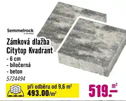 Hornbach Zámková dlažba Citytop Kvadrant nabídka