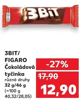 Kaufland 3BIT/ FIGARO Čokoládová tyčinka nabídka