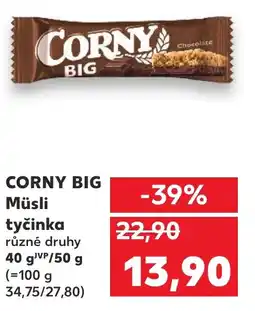 Kaufland CORNY BIG Müsli tyčinka nabídka