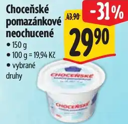 Albert Choceňské pomazánkové neochucené nabídka
