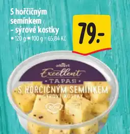 Albert S hořčičným semínkem - sýrové kostky nabídka
