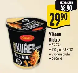 Albert Vitana Bistro nabídka