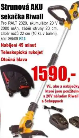 EVA Strunová AKU sekačka Riwall nabídka