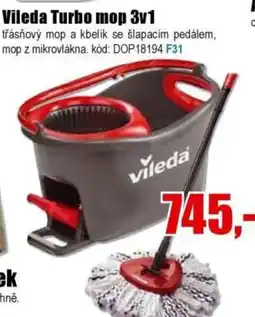 EVA Vileda Turbo mop 3v1 nabídka