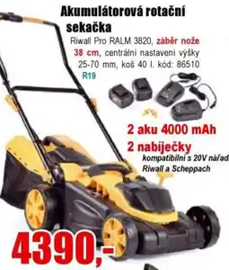 EVA Akumulátorová rotační sekačka nabídka