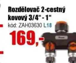 EVA Rozdělovač 2-cestný kovový 3/4"-1" nabídka
