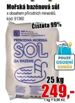 EVA Mořská bazénová sůl nabídka