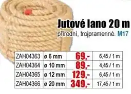 EVA Jutové lano nabídka