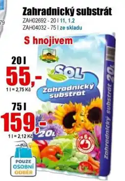 EVA Zahradnický substrát nabídka