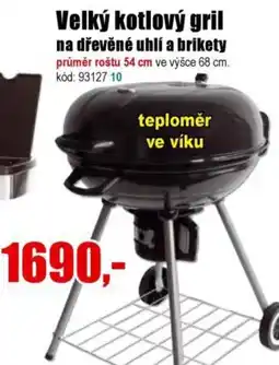 EVA Velký kotlový gril na dřevěné uhlí a brikety nabídka